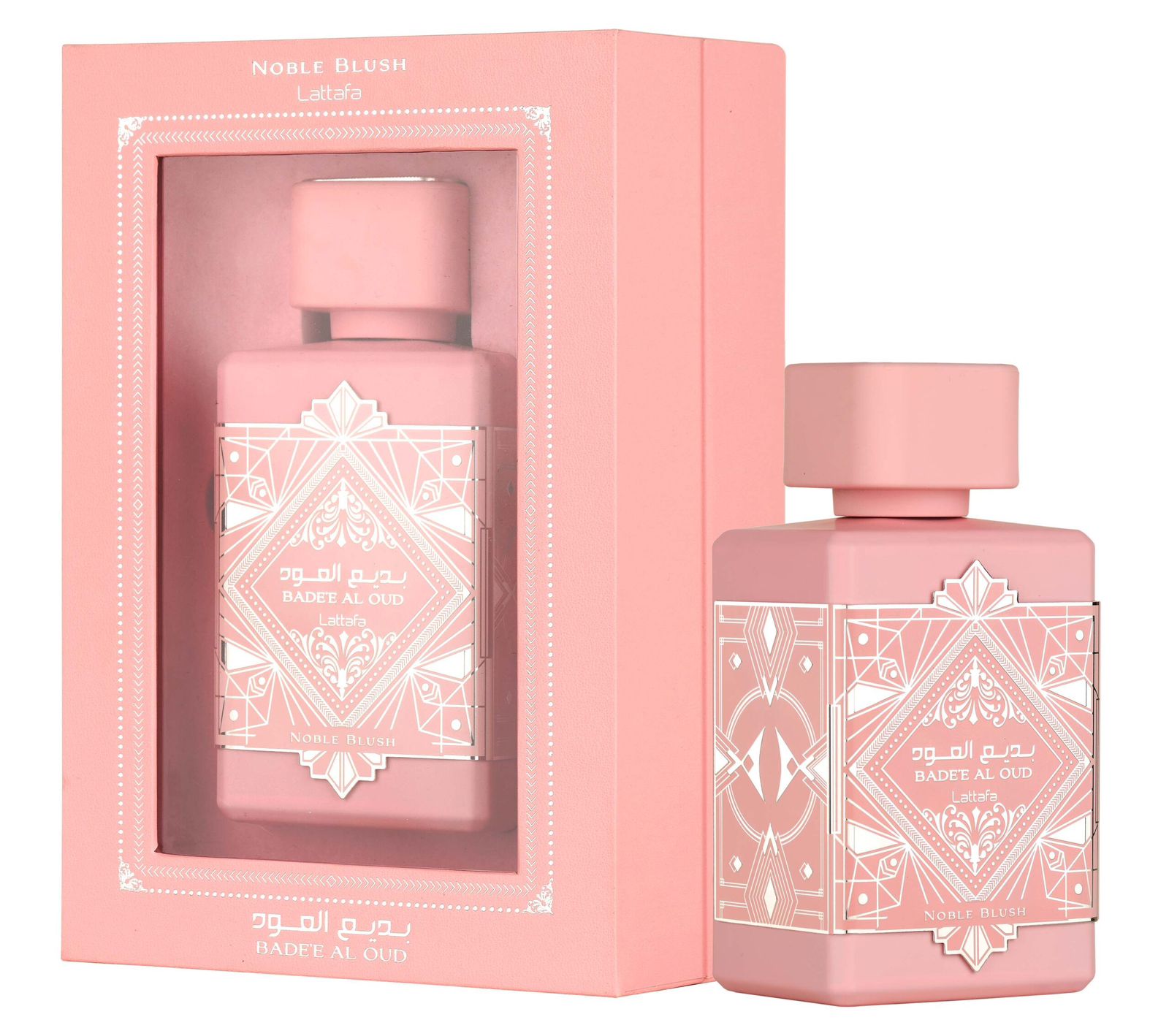 Bade’e Al Oud Noble Blush by Lattafa 100ml – Sweet Floral Creamy Luxury Perfume for Women