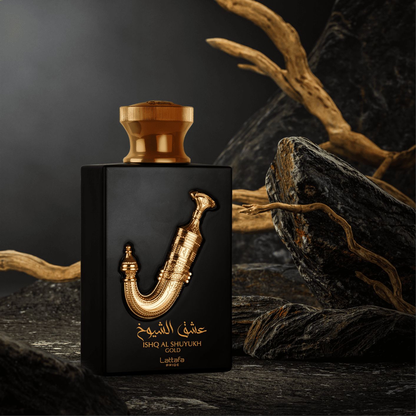 Ishq Al Shuyukh Gold by Lattafa 100ml – Luxury Oriental Oud Perfume for Men & Women