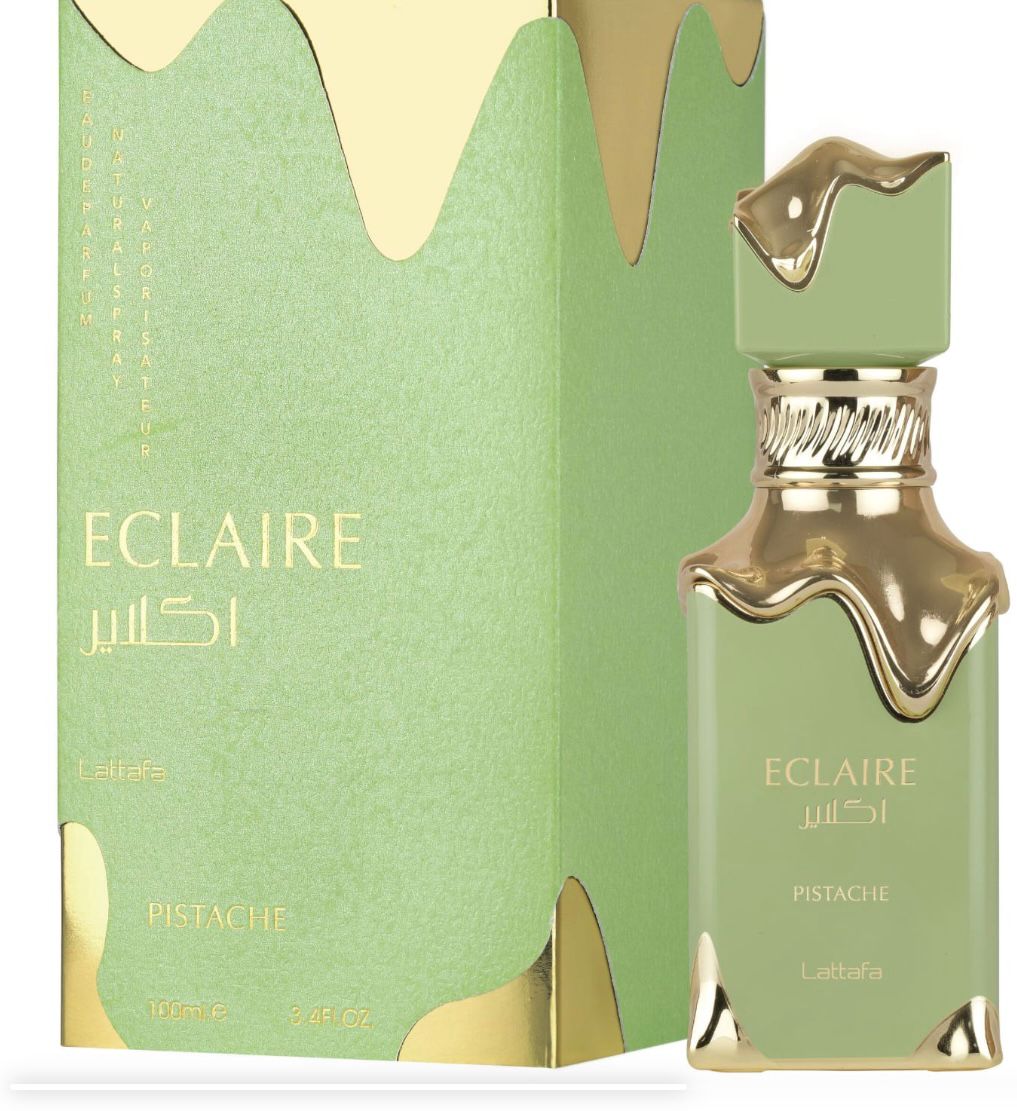 Eclaire Pistache Eau de Parfum by Lattafa – Sweet Pistachio Gourmand Luxury Fragrance (Unisex)