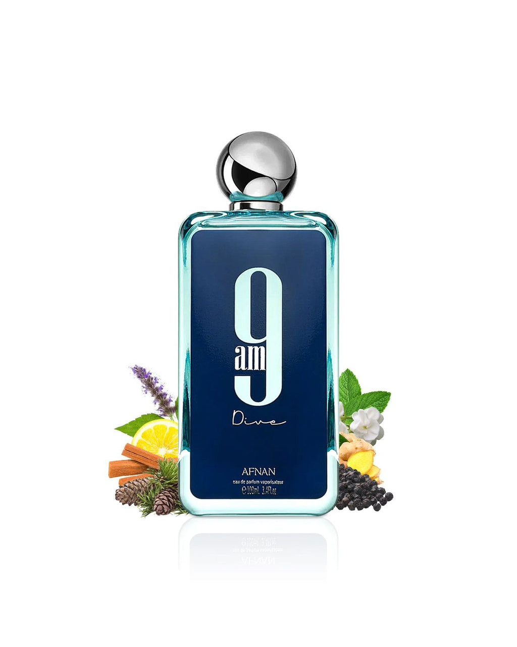 9AM Dive by Afnan – Fresh Aquatic Citrus Woody Men’s Perfume Long Lasting Clean Summer Fragrance