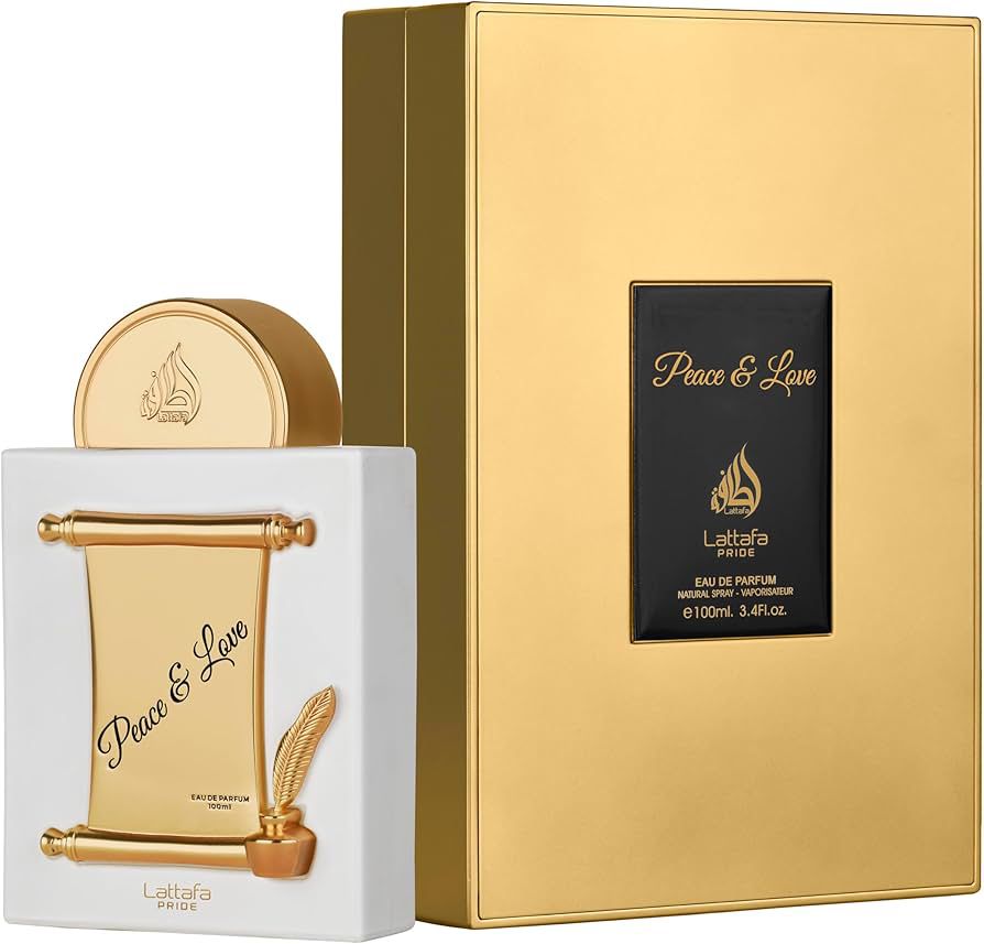 Peace & Love Perfume by Lattafa Pride – Luxury Soft Sweet Floral Musky Unisex Fragrance Long Lasting Elegant Scent