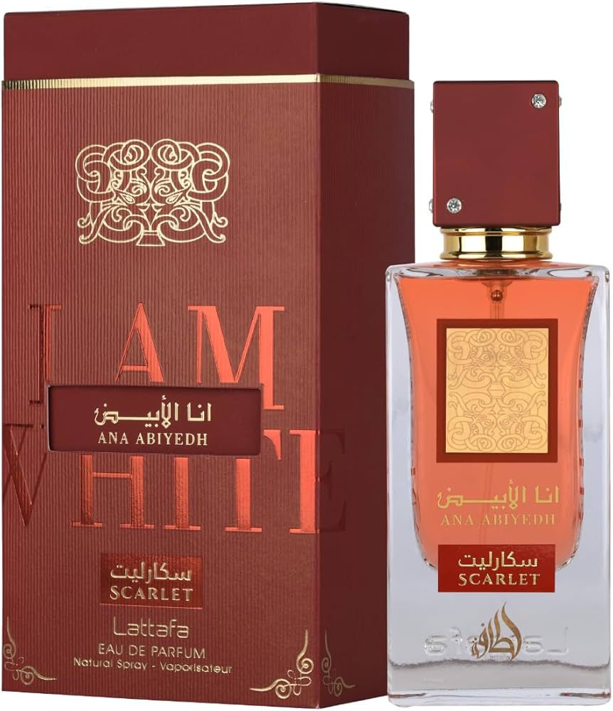 Ana Abiyedh Scarlet Perfume by Lattafa – Sweet Fruity Warm Unisex Fragrance Long Lasting Luxury Scent