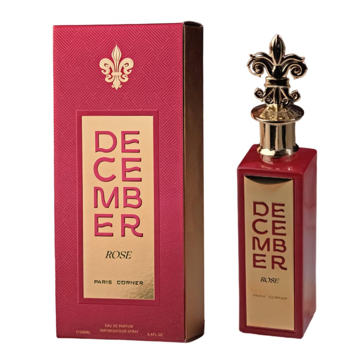 December Rose Perfume – Elegant Floral Long Lasting Fragrance by Paris Corner