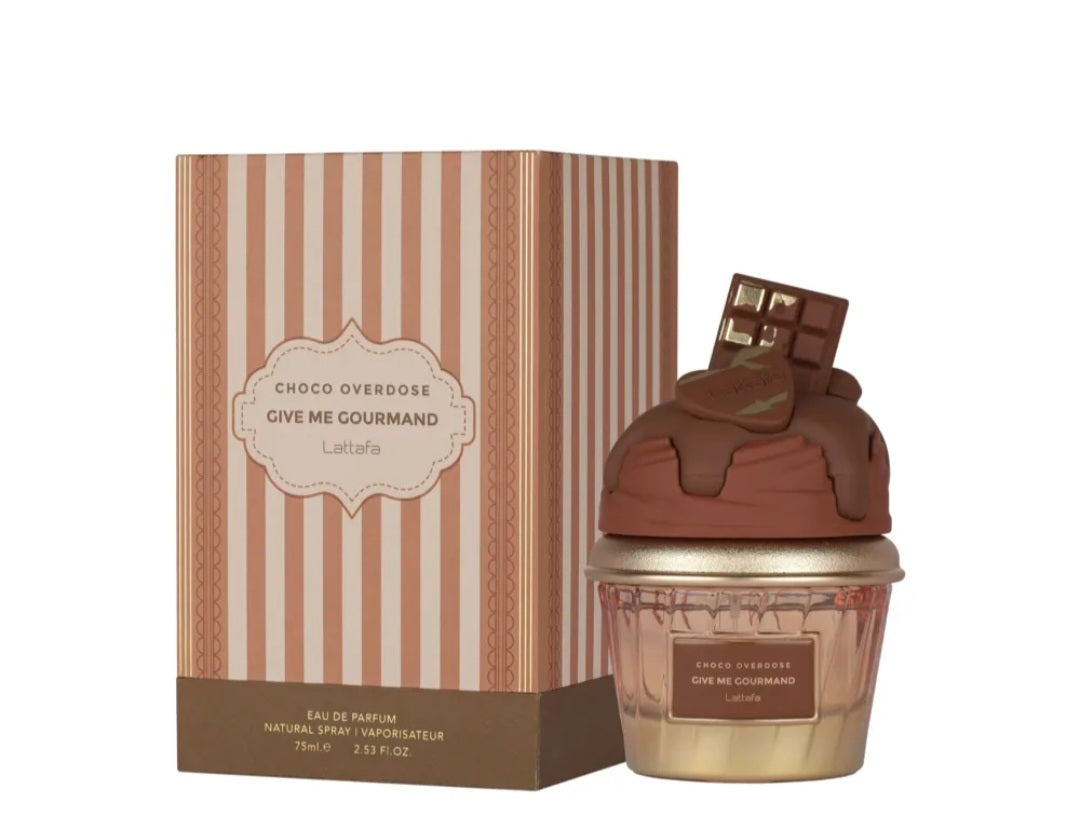 Choco Overdose Give Me Gourmand by Lattafa – Sweet Chocolate Vanilla Dessert Perfume Long Lasting Gourmand Fragrance