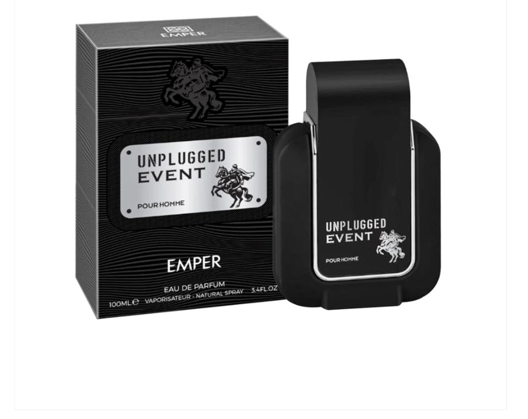 Unplugged Event Emper Eau de Parfum 100ml – Fresh Clean Men’s Perfume Long Lasting Daily Wear
