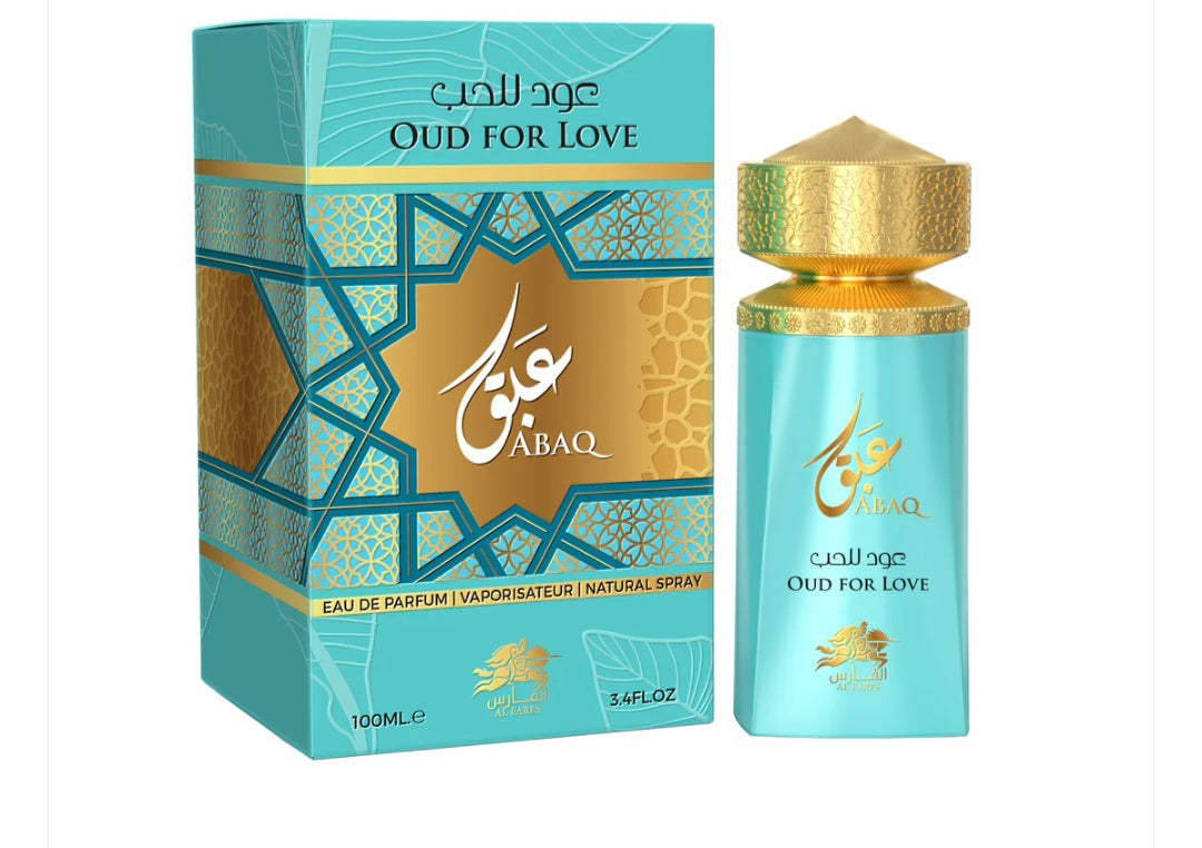 Oud For Love Abaq Eau de Parfum 100ml – Sweet Oud Romantic Unisex Perfume Long Lasting Luxury Scent