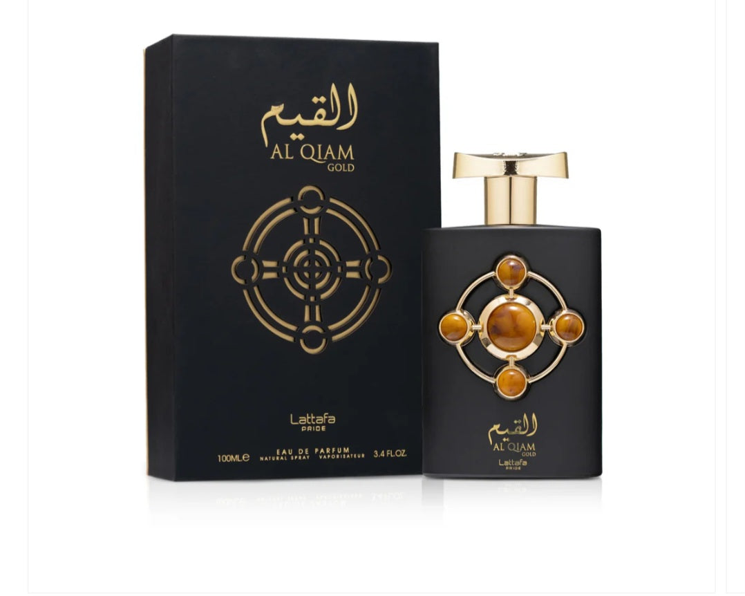 Al Qiam Gold Lattafa Pride Eau de Parfum 100ml – Luxury Oriental Woody Sweet Long Lasting Unisex Perfume