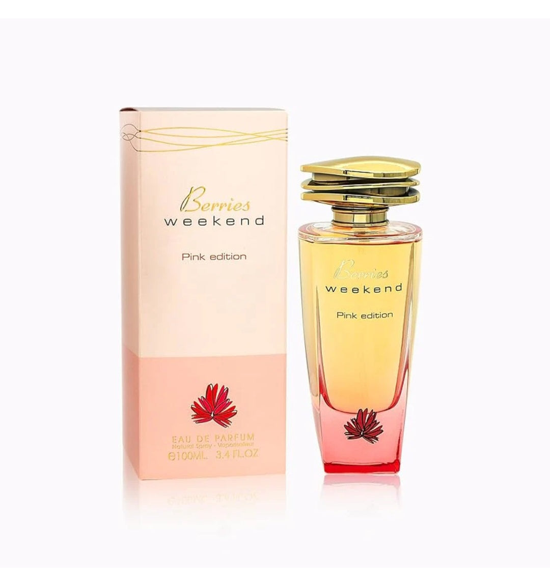 Berries Weekend Pink Edition Eau De Parfum 100ML – Sweet Floral Women’s Fragrance